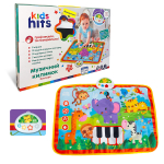 Килимок муз. Kids Hits арт. KH04-003 (24шт) Зоопарк, батар. у комплекті, звуки тварин, вірши, мелодіі, р-р килимка 70*50см, короб. 38*26*4см