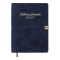 Щоденник датований A5, 2025, Velour, синій, BM.2134-02 - фото 1