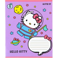 Зошит шкільний Kite Hello Kitty HK22-235, 12 аркушів, коса лінія