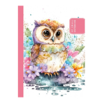 Блокнот клеєний, 105х148 мм, 48 аркуші, чисті листи, інтегральна обклад, матова ламінація, Мандарин