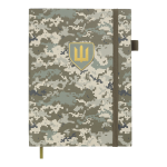 Щоденник датований 2025 Buromax Military A5 зі штучної шкіри 336 сторінок світло-зелений (BM.21134-15)