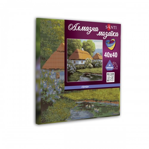 Алмазна мозаїка SANTI Хутір 40*40см на підрамнику - фото 1