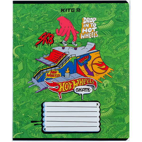 Зошит шкільний Kite Hot Wheels HW24-236, 18 аркушів, клітинка - фото 4