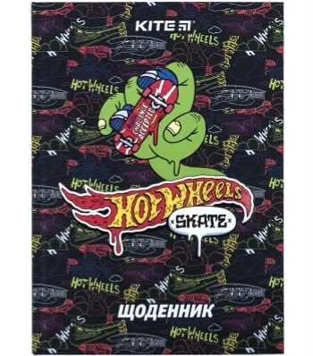 Щоденник шкільний Kite Hot Wheels HW24-262-2, тверда обкладинка