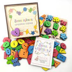 Шнурівка-сортер "Веселі гудзики"