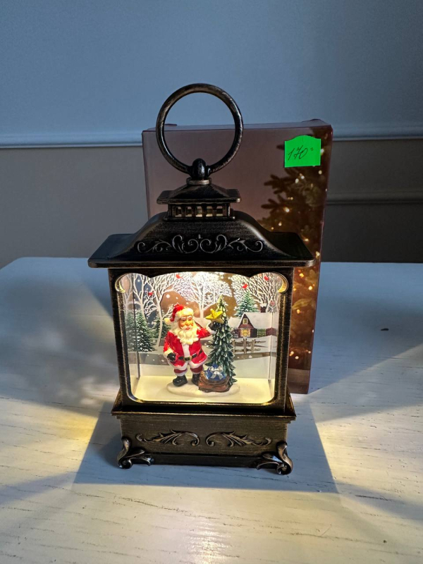 Ліхтар декоративний новорічний світящ.LED "3D-Санта" 13*8*3,2см - фото 1