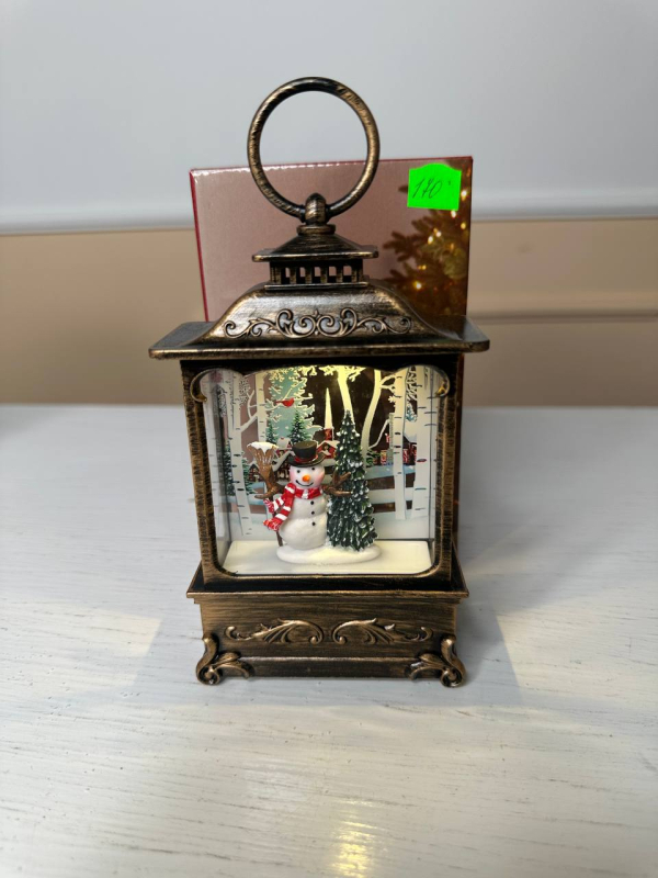 Ліхтар декоративний новорічний світящ.LED "3D-сніговик" 13*8*3,2см - фото 1