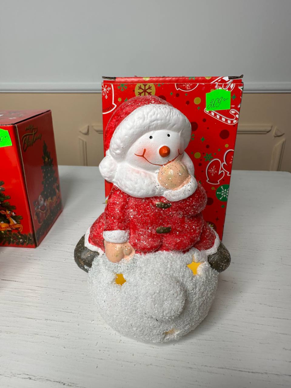 Новорічна прикраса сніговик  - фото 1