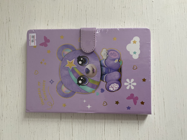 Блокнот "Фіолетовий ведмедик" - фото 1