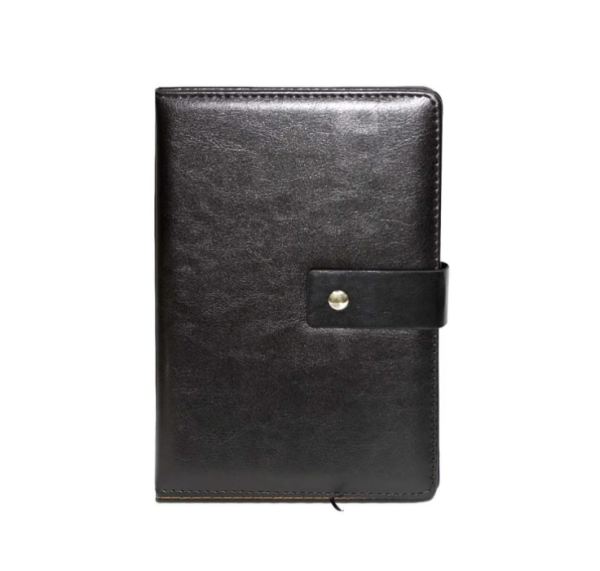 Блокнот B5 на магнітній застібці, клітинка, твердий перепліт (екошкіра) - фото 1