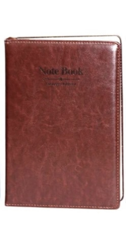 Блокнот B5, 140 сторінок, коричневий - фото 1