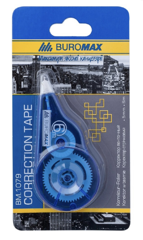 Коректор стрічковий Buromax, 5 мм × 6 м - фото 1