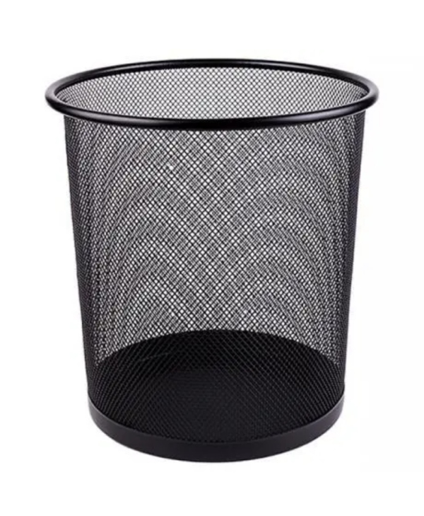 Кошик для сміття з металевої сітки, чорний, 26×21×27 см - фото 1