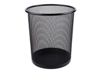 Кошик для сміття з металевої сітки, чорний, 29×23×34 см