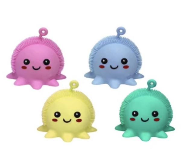 Іграшка антистрес з лампочкою «Восьминіг» (набір 12 шт.) - фото 1