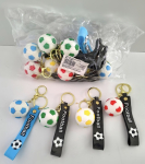 Брелок силіконовий (ПВХ) «Футбол» (набір 12 шт.)