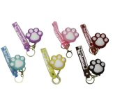 Брелок силіконовий (ПВХ) «Лапка котика» (набір 12 шт.)