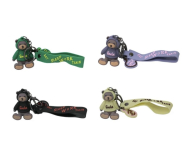 Брелок силіконовий (ПВХ) «Ведмедик» (набір 12 шт.)