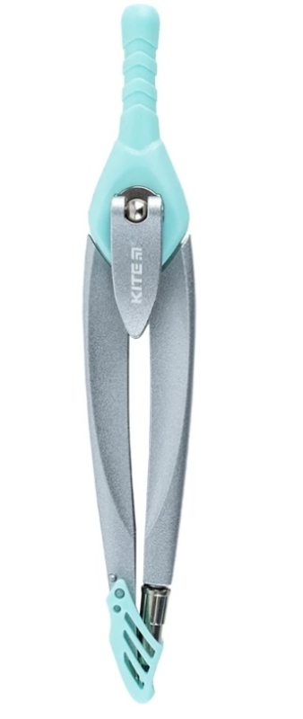 Циркуль металевий Kite з грифелем, 130 мм, м’ятний - фото 1
