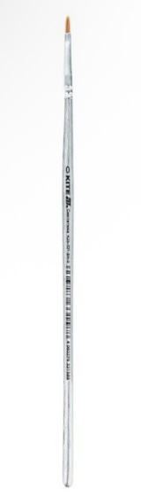 Пензель художній із синтетичного ворсу, плоский №0 - фото 1