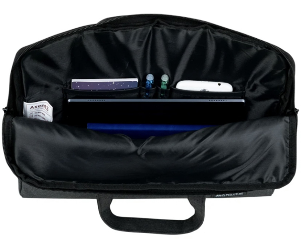 Сумка для документів Axent A4 текстильна, темно-сіра, 1 відділення - фото 3