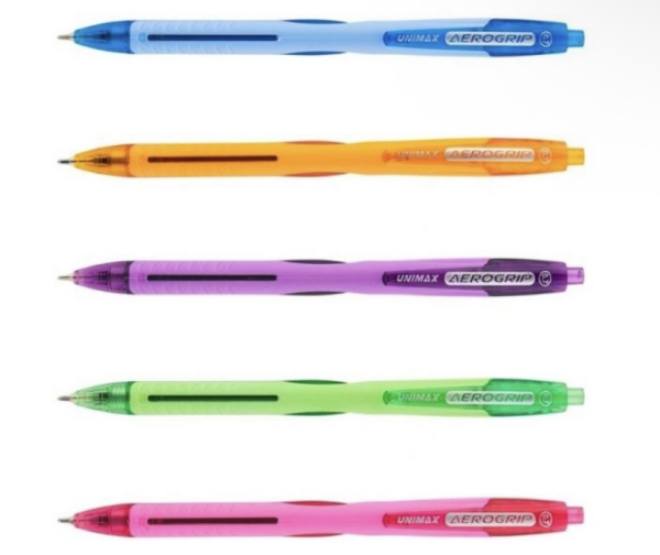 Ручка кулькова автоматична Aerogrip-2 Unimax, синя - фото 1