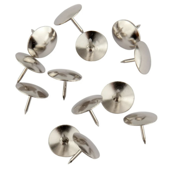 Кнопки канцелярські Axent 4211-A, нікельовані, 100 шт - фото 1