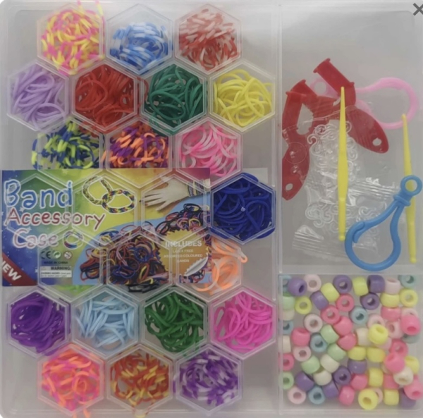 Набір для плетіння браслетів з резинок - фото 1