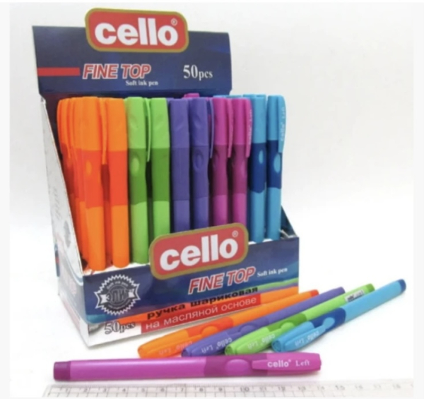 Ручка кулькова масляна ЛЕВША, синя - фото 1