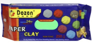 Паста для моделювання червона, 250 г (самозастигаюча, без випалу)