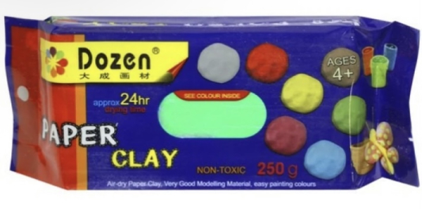 Паста для моделювання червона, 250 г (самозастигаюча, без випалу) - фото 1