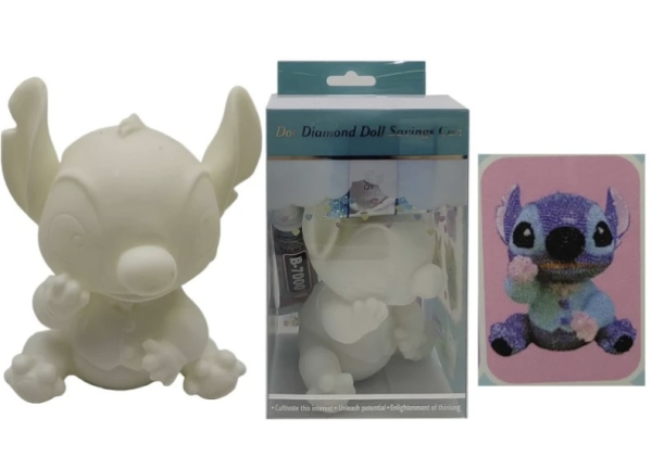 Набір для творчості “3D-скарбничка Стіч зі стразами” - фото 1