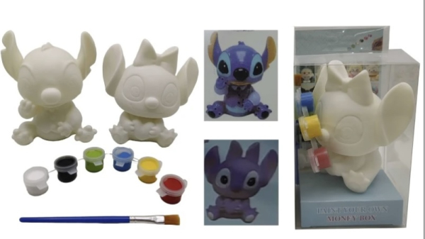 Набір для творчості “Розфарбуй скарбничку Стіч” 10 см - фото 1