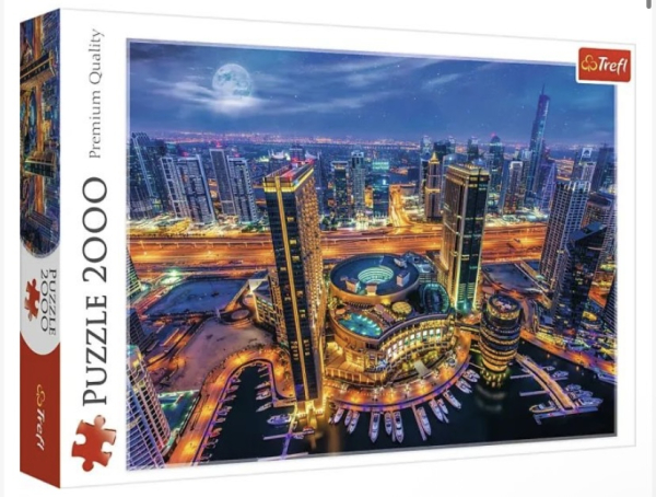 Пазл "Вогні міста Дубай, ОАЕ", 2000 елементів Trefl - фото 1