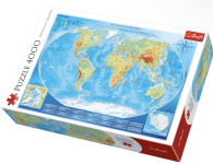 Пазл Trefl Велика фізична мапа світу, 4000 елементів