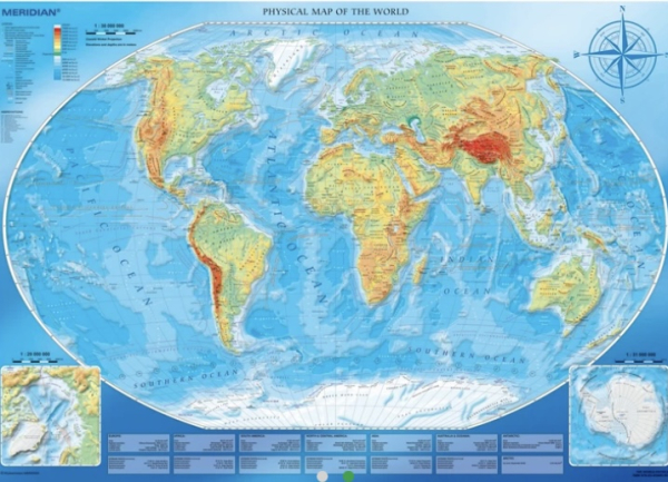 Пазл Trefl Велика фізична мапа світу, 4000 елементів - фото 2