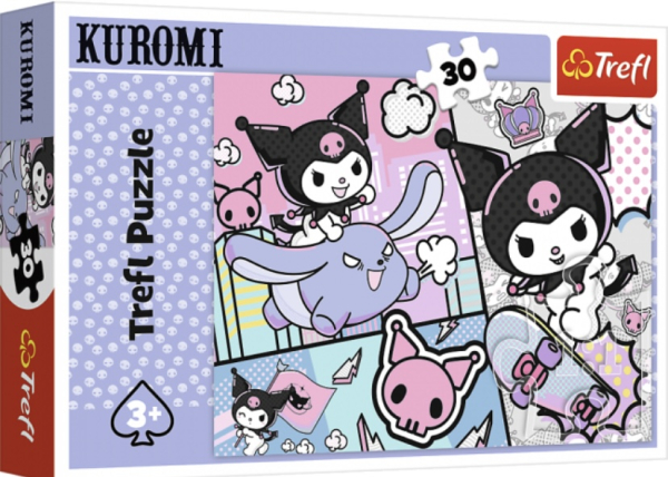 Пазл дитячий «Have Fun with Kuromi & Hello Kitty», 30 елементів – Trefl - фото 1