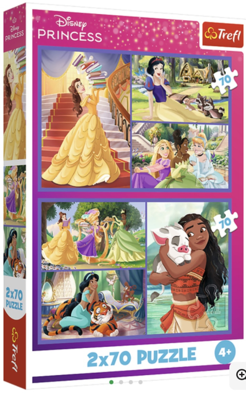 Пазли Trefl Disney Princess Казкові дні 2х70 елементів - фото 1