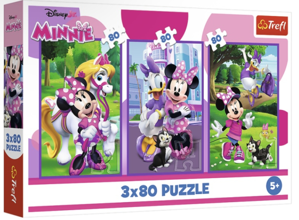 Пазли Trefl Minnie Mouse Мінні та друзі 3х80 елементів - фото 1