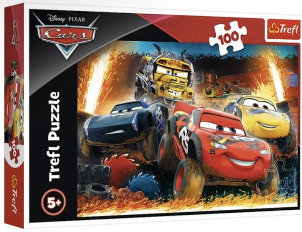 Пазл "Екстремальна гонка. Дісней Тачки", 100 елементів Trefl - фото 1