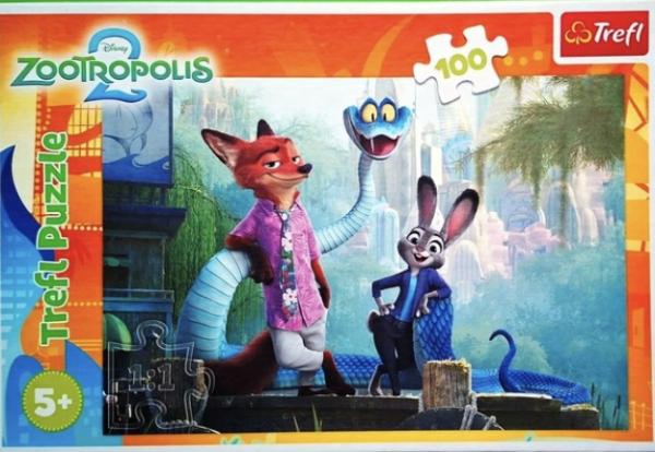 Пазл дитячий «Таємниці Зоотрополіса», 100 елементів – Trefl - фото 1