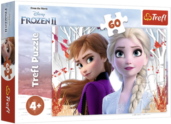 Пазл дитячий «Крижане серце 2: Зачарований світ Анни та Ельзи», 60 елементів – Trefl - фото 1