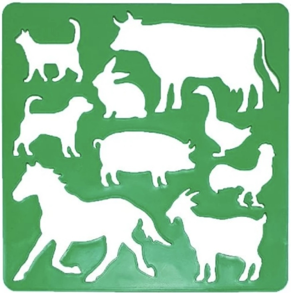 Трафарет «Домашні тварини» 13 см - фото 1