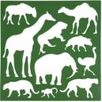 Трафарет «Тварини» 13 см