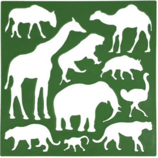 Трафарет «Тварини» 13 см - фото 1