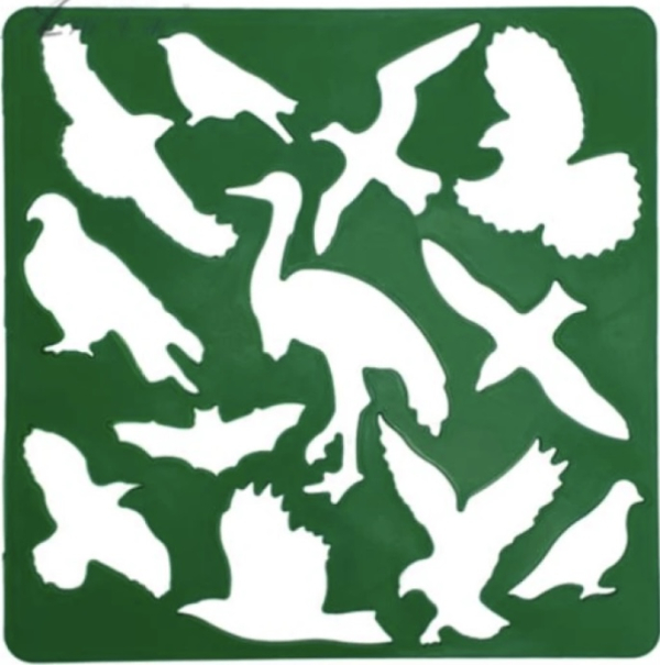 Трафарет «Птахи» 13 см - фото 1