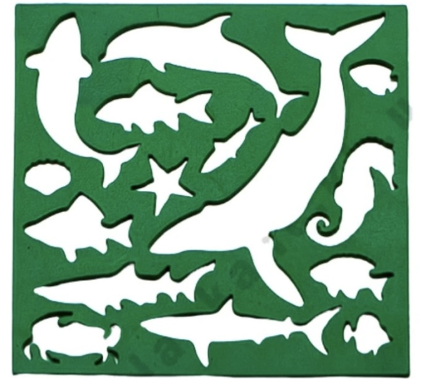 Трафарет «Морські мешканці» 13 см, 1 шт - фото 1