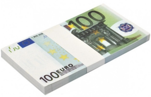 Іграшкові гроші “100 євро”, ~80 шт. у пачці - фото 1