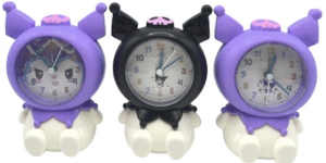 Годинник-будильник «Зайчик Kuromi», 14,3×10,5 см, пластик