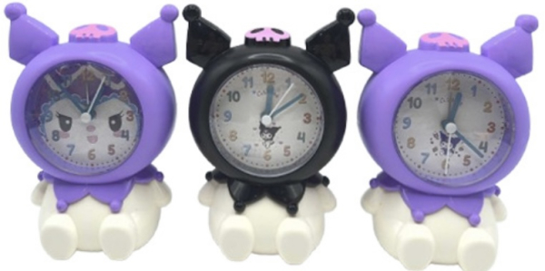 Годинник-будильник «Зайчик Kuromi», 14,3×10,5 см, пластик - фото 1